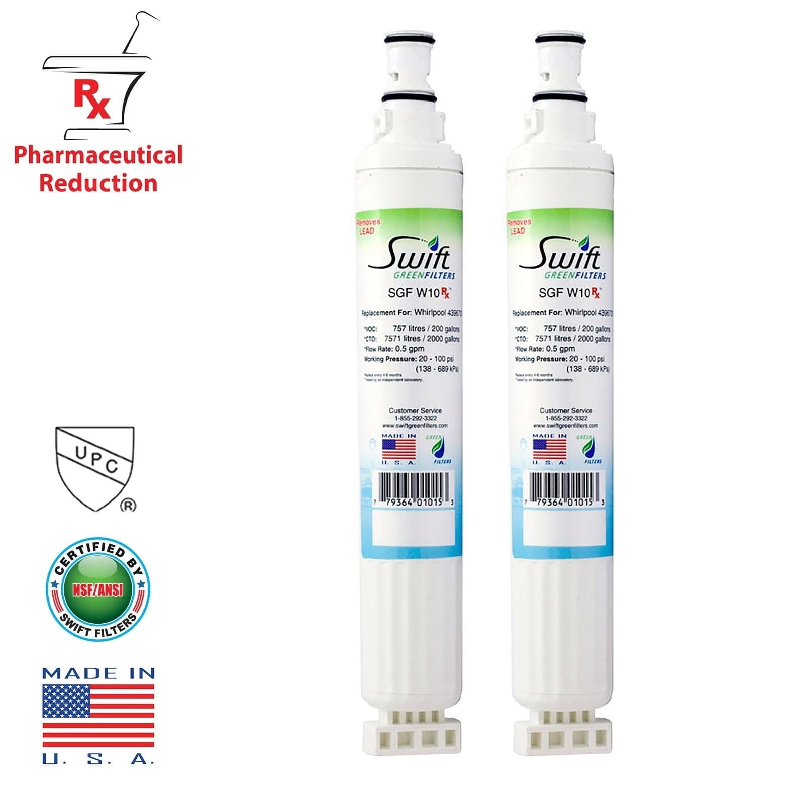 Swift Green Filters Ltd. Replacement Whirlpool 4396701 EDR6D1 469915