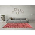 thumbnail image 3 of Ahgly Company Indoor Square Abstract Red Modern Area Rugs, 8' Square, 3 of 4