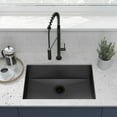 thumbnail image 5 of Tourner 26 x 18 Stainless Steel, Single Basin, Undermount Kitchen Sink, Black, 5 of 10