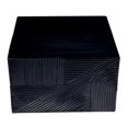 thumbnail image 3 of Seasonal Living Provenance Signature Ceramic 24" Textured Square Table in Black, 3 of 5