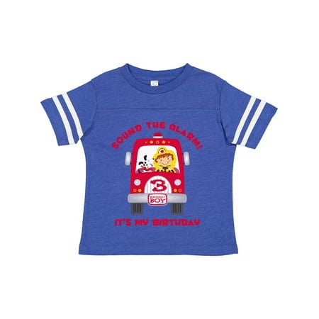 

Inktastic Fire Truck 3rd Birthday Boy Boys Toddler T-Shirt
