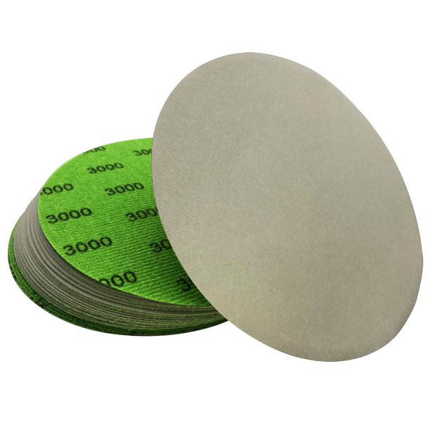 Autkerige Papel De Lija Seco Y Húmedo De Grano 3000, 6 Pulgadas, 25 Discos De Lija De Gancho Y Bucle Con Almohadillas De Papel De Lija Abrasivas De Carburo De Silicio De Primera Calidad Para Pulido Au