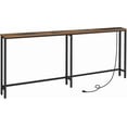 thumbnail image 4 of 70.9" Narrow Console Table with  Station, 5.9" Sofa Table with 2 Power Outlets and USB Ports, Long Entryway Tables Behind Couch Table, for Hallway, Livingroom, Greige BG185UXG01G1, 4 of 6