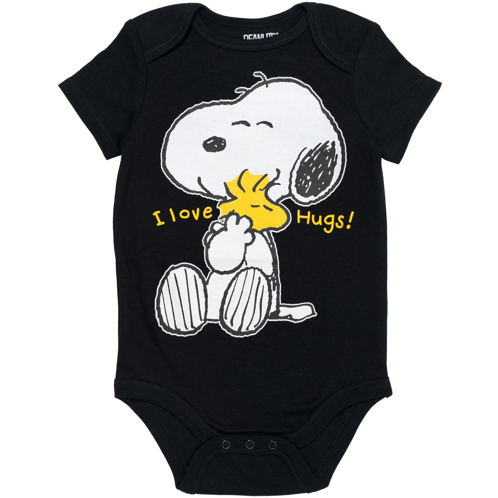 PEANUTS Snoopy Charlie Brown 5 Pack Bodysuits Newborn to Infant
