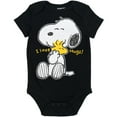 thumbnail image 3 of PEANUTS Snoopy Charlie Brown 5 Pack Bodysuits Newborn to Infant, 3 of 5