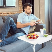 iMounTEK Foldable Tray Table Portable Sofa TV Tray - 6 Heights & 3 Angles Laptop Desk Adjustable