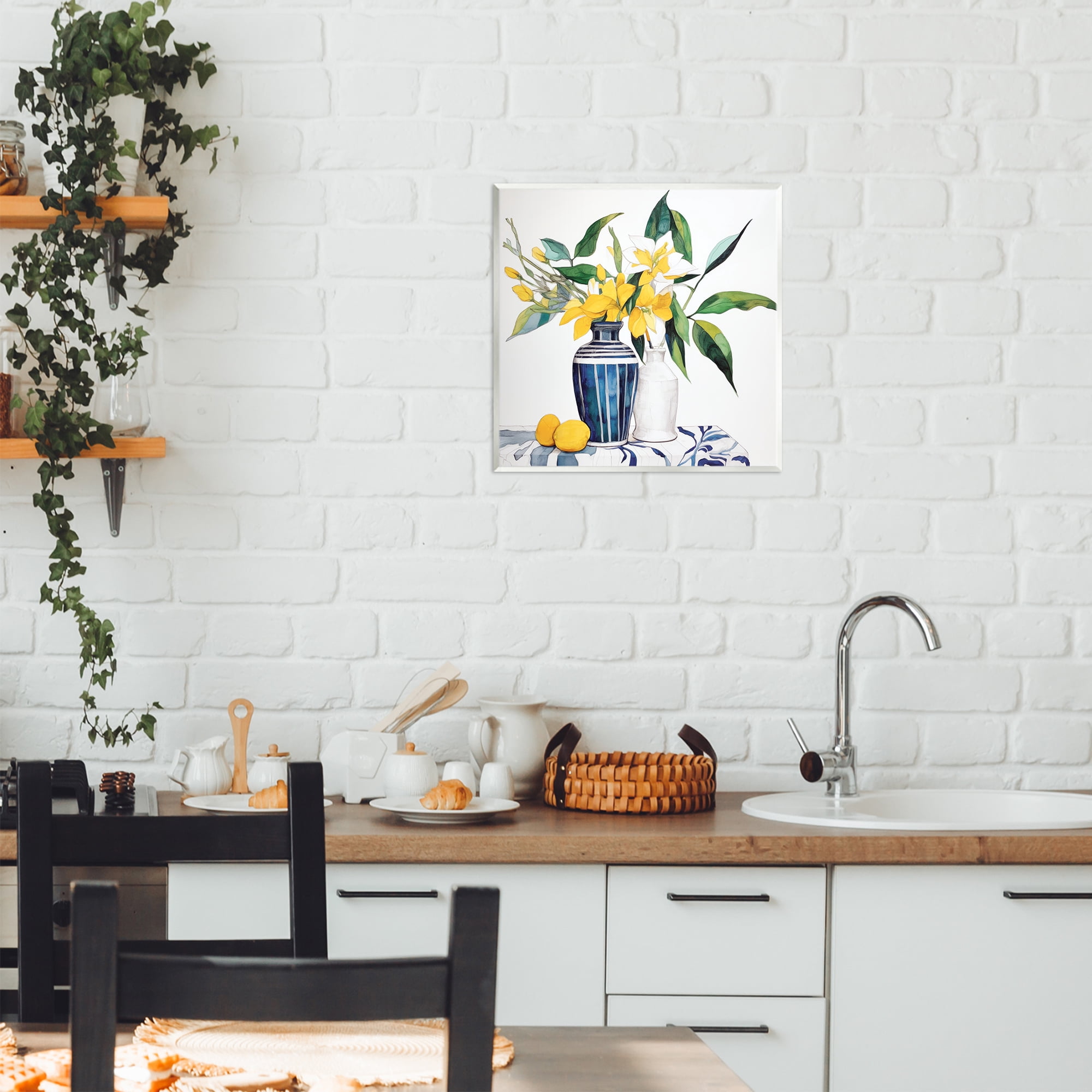 Stupell Industries Lemons And Blooms Table Wall Plaque Art, design by Ray Powers