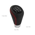 thumbnail image 3 of BallsFHK Car Gear Knob With 4 Adaptive Parts,Leather 5 Speed Knobs For Replacement Broken Knobs,Universal Non-Slip Manual Knob Car Interior, 3 of 3