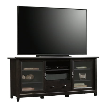 Sauder Edge Water Entertainment Credenza for TVs up to 55", Estate Black Finish