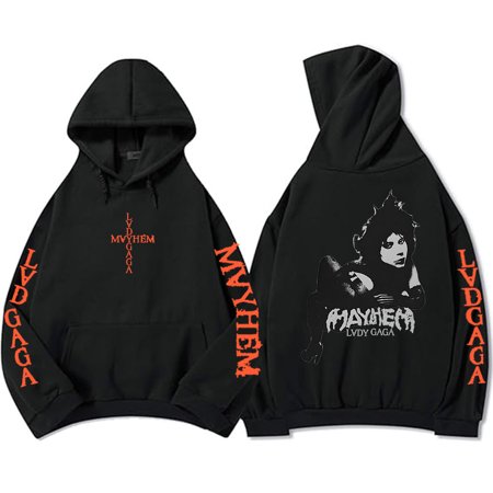 FEMBOY Hooded Pullovers Lady Gaga Mayhem Album Graphic Hoodies Hip Hop Unisex Streetwear Long Sleeve Sweatshirts Print Hoody