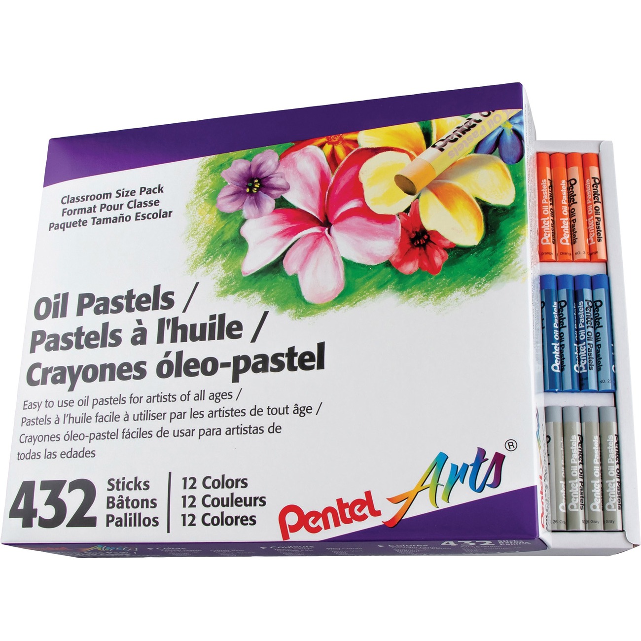 Pentel® Oil Pastel Class Pack, 432 count