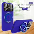 thumbnail image 1 of Magnet Holder Case for iPhone 15 14 13 12 11 Pro Max Plus Cover Large View All-round Camera Shell for Magsafe Charge Stand Funda, 1 of 7