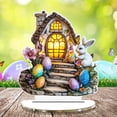thumbnail image 6 of Darzheoy Easter Tabletop Decorations, 2D Visual Bunny Egg Themed Centerpiece for Living Room, Festival Home Decor, Party Dining Table Shelf Ornament, 6 of 6