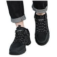 thumbnail image 3 of eileial Mens Sneakers Leather Running Shoes Trainers Sneaker Casual Hiking Shoes,Black 10, 3 of 6