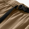 thumbnail image 4 of YLSDY Fashion Men's 7 Inch Hiking Cargo Shorts Elastic Waist Nylon Quick Dry Water Resistant Camping Vacation Trekking Short Brown XXXL, 4 of 7