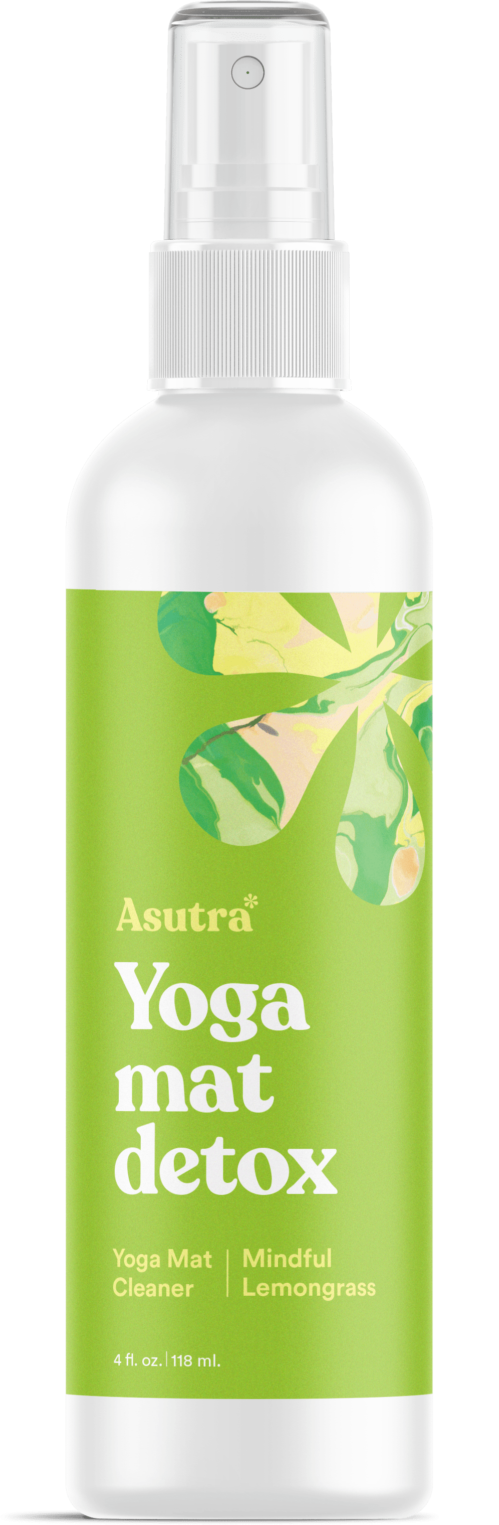 Asutra, Natural Yoga Mat Cleaner with Microfiber Towel; Mindful