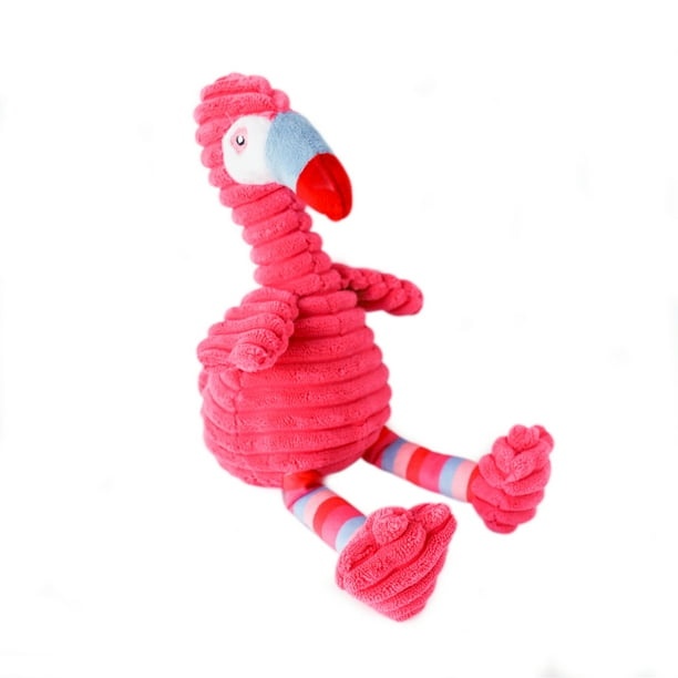 Packed Party Valentine's Day Flamingo Dog Toy, Plush, 12", Squeaker