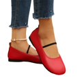thumbnail image 6 of Women's Casual Round Toe Mary Jane Walking Shoes, Low Cut Thin Ankle Strap Flat Design with Breathable Lining, Comfortable Slip on Sneakers for Daily Leisure Wear, 6 of 7