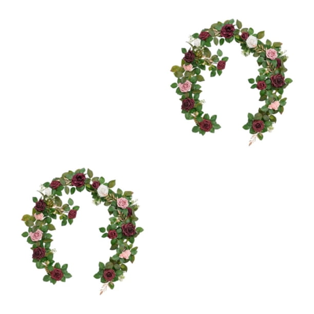 Flores artificiales Advancent Rosa artificial roja 2Conjunto