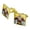 Gold, variant on Justice League Shazam Character Square Cufflink Set - Silver or Gold