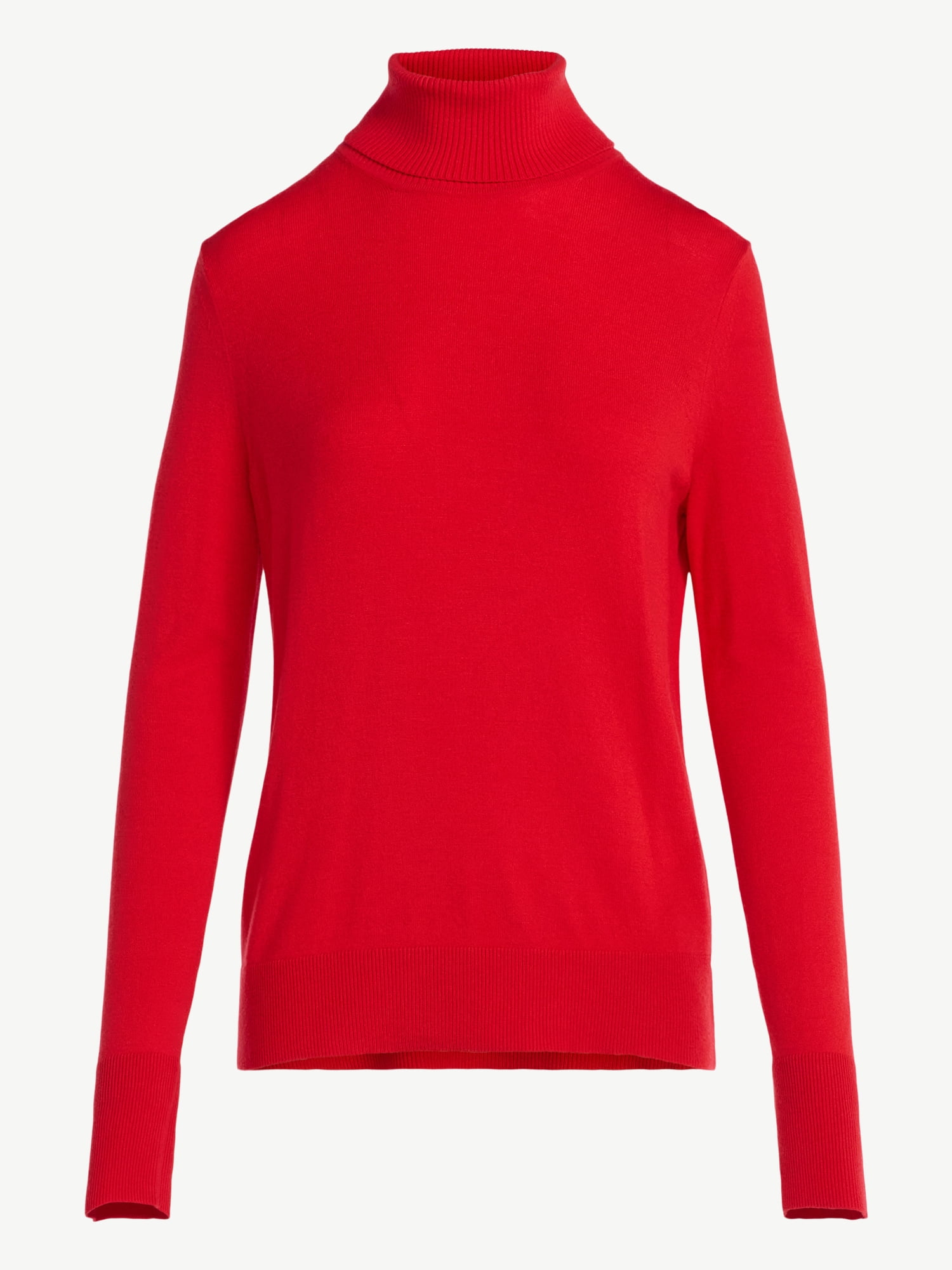 Free Assembly Women's Cozy Yarn Turtleneck Sweater with Long Sleeves, Sizes XS-XXL