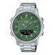 thumbnail image 1 of Casio Analog Digital Stainless Steel Green Dial Quartz AMW-880D-3AV Men's Watch, 1 of 3
