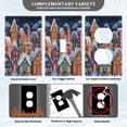 thumbnail image 3 of Light Switch Cover Switch Plate Outlet Cover Plug Cover for Electrical Unused Outlet Cover Cartoon Colorful House, 3 of 6