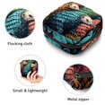 thumbnail image 3 of Pangolin Period Purse Sanitary Napkin Organizer Small Makeup Pouch Canvas Zipper Pouch 4.7x6.6x6.6 in, 3 of 6