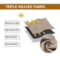 thumbnail image 6 of Hiasan Damask Patterned Curtains 63 inches Length - Back Tab/Rod Pocket Room Darkening Window Drapes with Tiebacks Thermal Insulted Ombre Blackout Curtains for Bedroom, 2 Panels, W52 x L 63, Taupe, 6 of 7