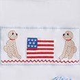 thumbnail image 6 of Toddler Baby Girl Boy Outfits Summer Clothes Set 4th of July Dog & Flag Embroidery Short Sleeve T-Shirt and Gingham Shorts Set Little Boy Outfits Summer Clothes Suit 18-24 Months, 6 of 8