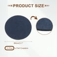 thumbnail image 2 of Posavasos de Fieltro, Posavasos de Taza de Café de 3 Pulgadas Protegen Muebles y Mesas para Uso en el Bar de Casa Azul Marino, 2 of 6