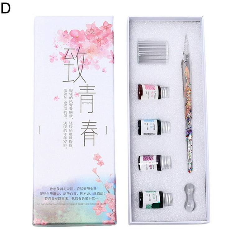Signature Pen Dried Flower Design Strong Ink Absorption