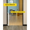 thumbnail image 4 of Retractable Baby Gate,Mesh Baby Gate or Mesh Dog Gate,33" Tall,Extends up to 55" Wide,Child Safety Gate for Doorways, Stairs, Hallways, Indoor/Outdoor（Grey,33"x55", 4 of 6