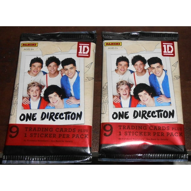 Cartas Coleccionables One Direction 2013 Paquete de 2 con 18 Cartas + 2 Pegatinas