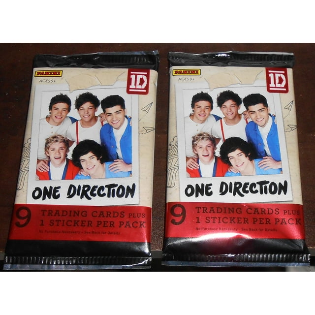 Cartas Coleccionables One Direction 2013 Paquete de 2 con 18 Cartas + 2 Pegatinas