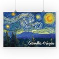 thumbnail image 2 of Corvallis, Oregon, Starry Night (12x18 Wall Art Poster, Room Decor), 2 of 3