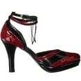 thumbnail image 6 of Ellie Shoes E-414-Vampyress  4" Heel Womens Costume Pointy Toe Pump. Burgundy / 12, 6 of 8