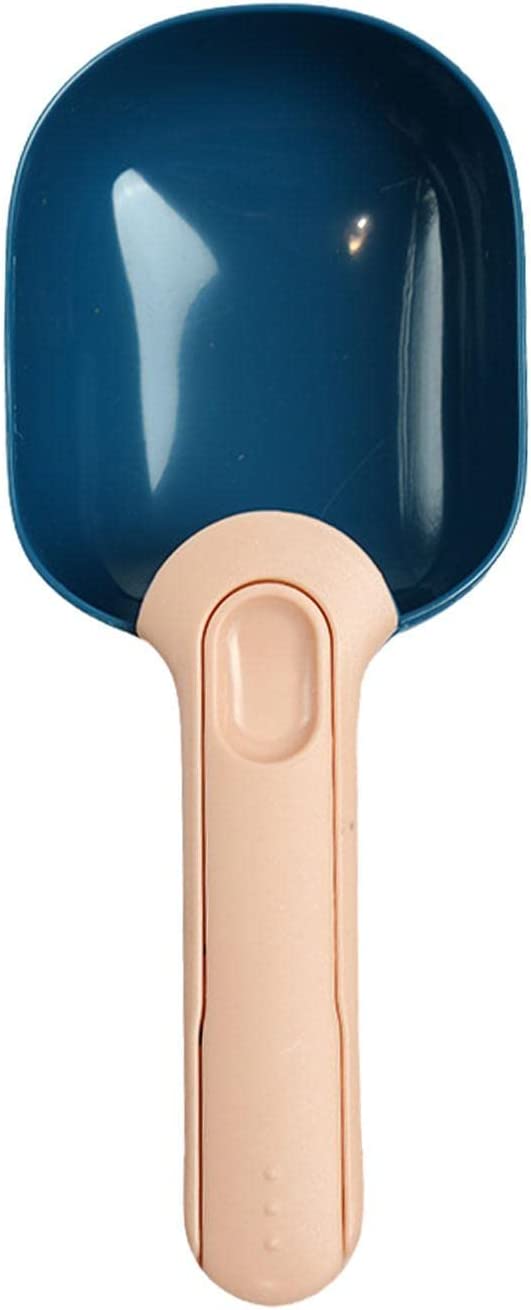 Pet Food Scoop, 1 Cup Food Scoop Collapsible Sealing Clip for Storage