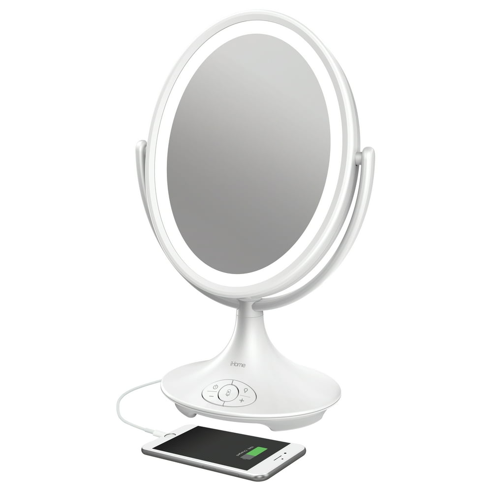 iHome Magnify Vanity Mirror iCVBT6 6" Doublesided Vanity Mirror