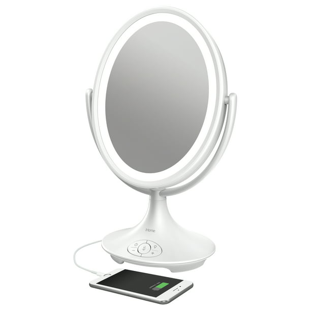 Ihome Magnify Vanity Mirror Icvbt6 6, Best Vanity Mirror With Lights And Bluetooth