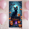 thumbnail image 6 of Decorative Design Halloween Banner Cat Theme Pumpkin Decoration Polyester Material Event Decor for Halloween Party Indoor Celebration Outdoor Decoration, 6 of 9