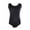 B-Black, variant on Girls Leotards Gymnastic Dance Onesies Ballet Tank Sleeveless Colorful Shiny Leotard, for 5-14 Years