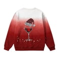 thumbnail image 6 of Tdoqot Girls Christmas Sweatshirts- Crewneck Cute Pullover Long Sleeve Kids Festive Shirts Red Size 6-14, 6 of 7