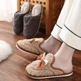 thumbnail image 5 of Zapatillas de casa de moda para otoño e invierno, zapatillas de interior de estilo lujoso y ligero, zapatos cálidos, zapatillas de pareja de felpa para mujer, 26 cm, 5 of 5