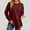 Wine, variant on Oversized Crewneck Sweatshirts for Women Fall Long Sleeve Shirts Lightweight Casual Side Split Pullover Tops