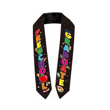 Preschool Graduate Graduation Sash Stole Graduation Ceremony Sash for Graduation Party Decorations Colorful Graduation Photo Prop Sash for Graduation Celebration Costume Accessory