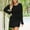 Black, variant on Bzhegqhd Ladies' Printed Style Long Sleeved V-neck Dress