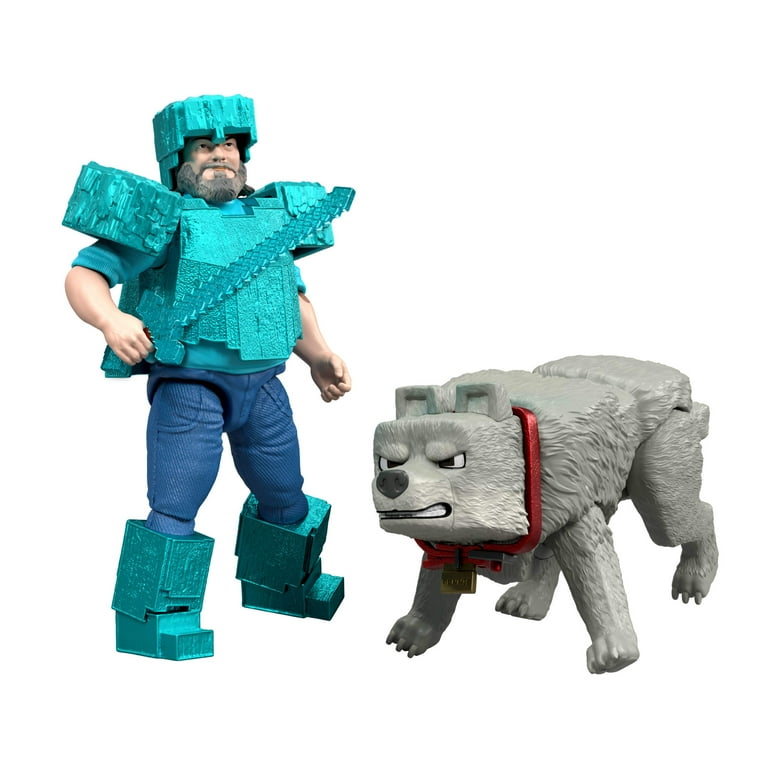 Minecraft Man's Best Wolf Pack with 2 Action Figures & Accessories