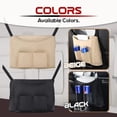 thumbnail image 3 of VALINK Upgraded Leather Car Net Pocket Handbag Holder Multifunction Hanging Storage Bag, 3 of 7