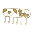 thumbnail image 2 of CoudarTitie Wall Hook Coat Hook Leaf Design Heavy Duty Multifunctional Modern Decorative for Curve 6 Hooks, 2 of 9